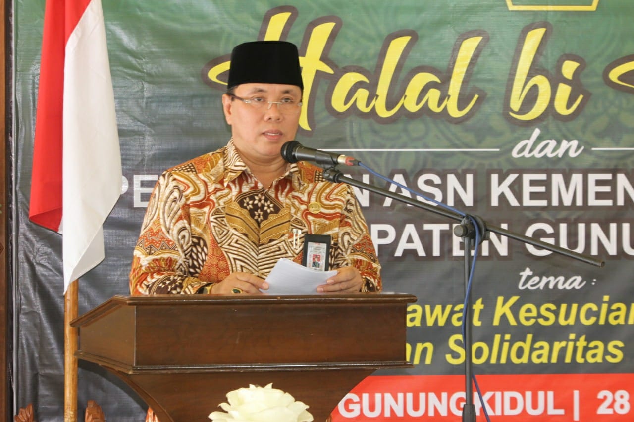 Kemenag Gunungkidul Gelar Halal Bi Halal Virtual