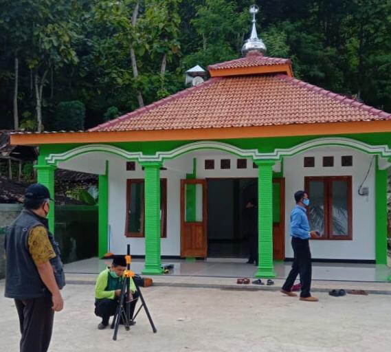 KUA Rongkop Lakukan Pengukuran Arah Kiblat di 7 Masjid Sekaligus