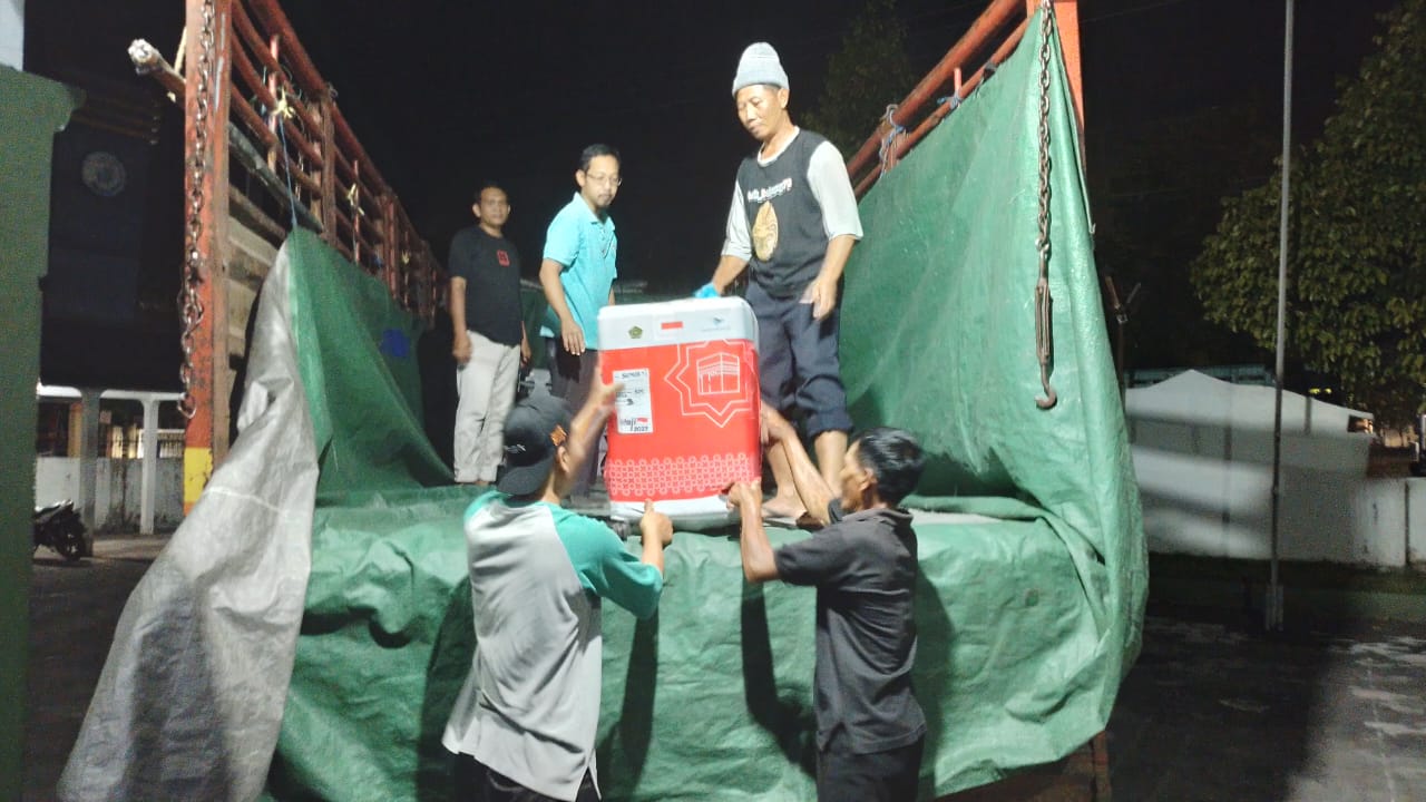 Koper Jemaah Haji Kabupaten Gunungkidul Kloter 47 SOC Tiba di Donohudan