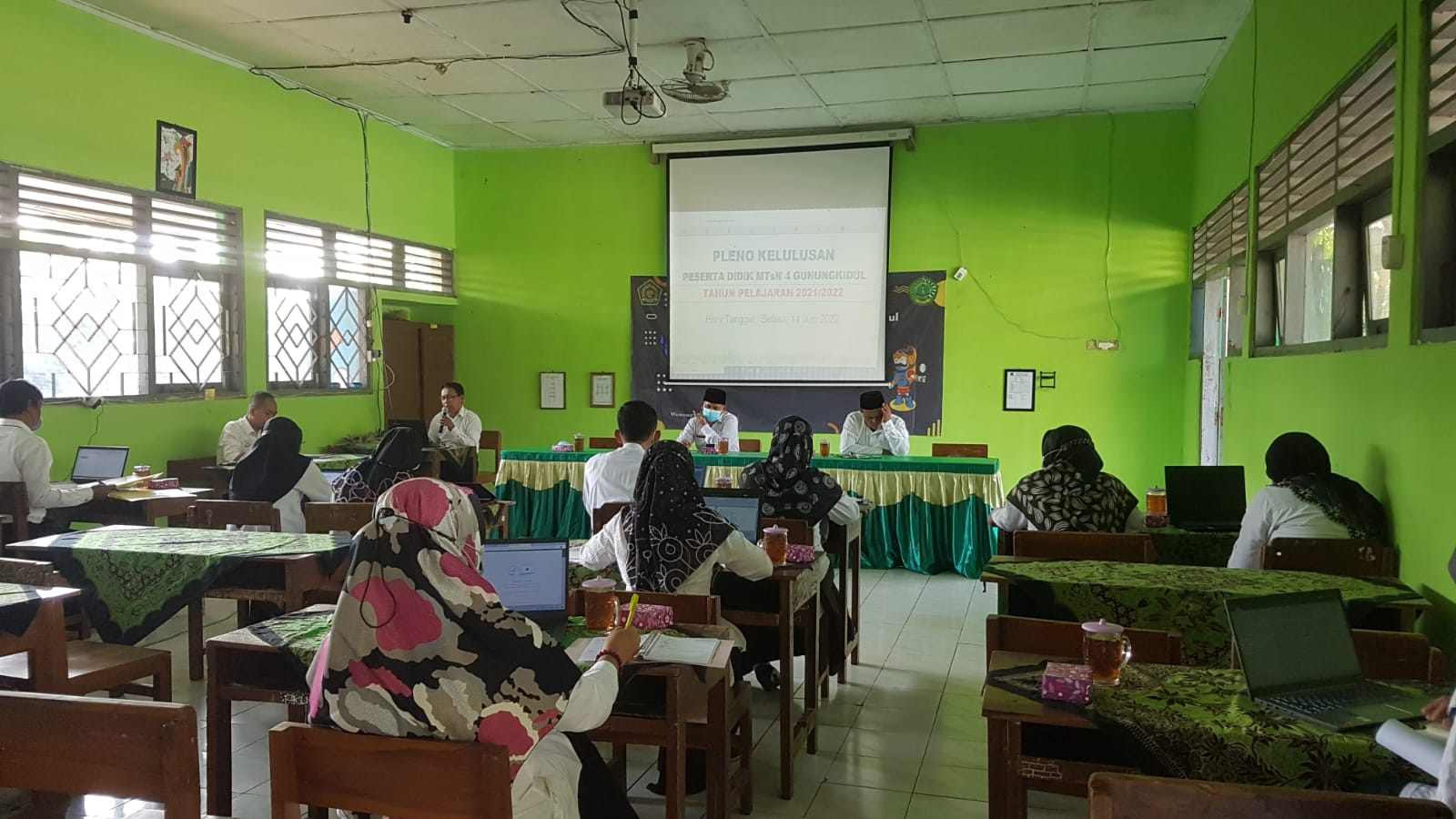 MTsN 4 Gunungkidul Sukses Gelar Rapat Pleno Kelulusan Siswa Kelas IX  Tahun Pelajaran 2021/2022