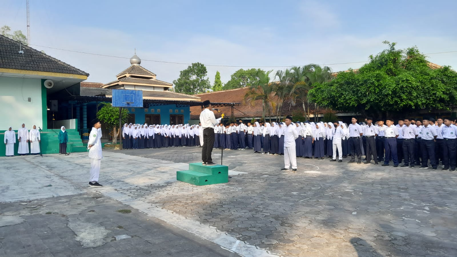 Upacara Peringatan HAN MTsN 2 Gunungkidul, Pembina Bacakan Sambutan