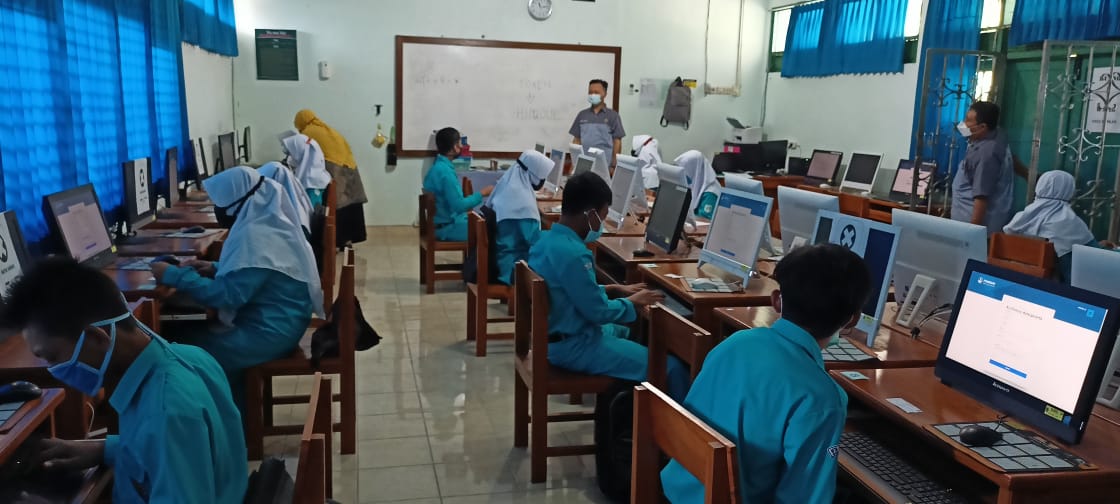 50 Siswa MTsN 8 Gunungkidul Ikuti Simulasi ANBK