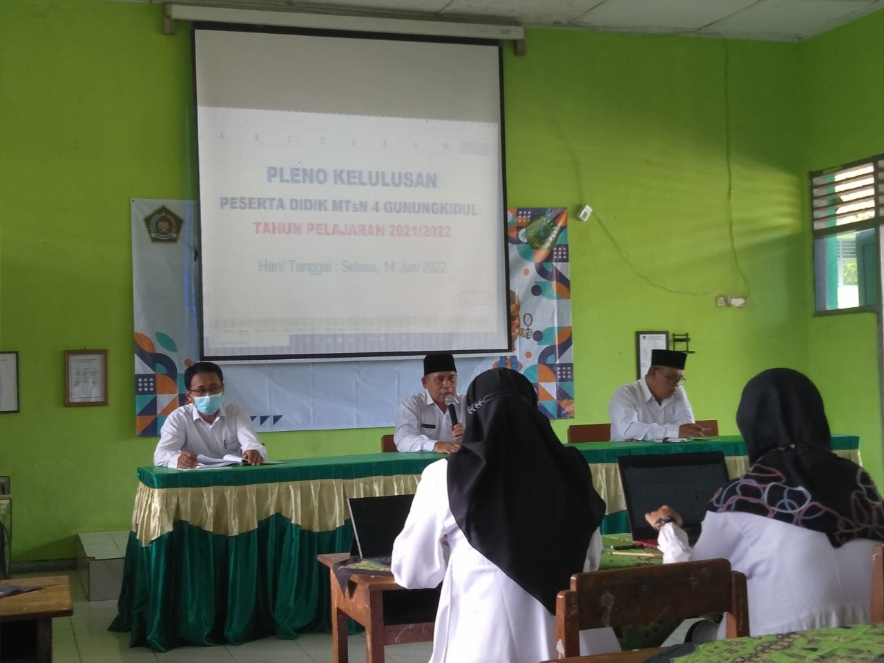 MTsN 4 Gunungkidul Sukses Gelar Rapat Pleno Kelulusan Siswa Kelas IX  Tahun Pelajaran 2021/2022