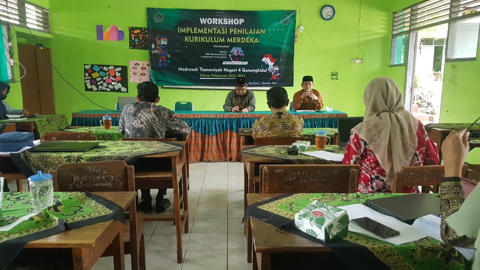 MTsN 4 Gunungkidul Menggelar Training Penilaian Pembelajaran Kurikulum Merdeka