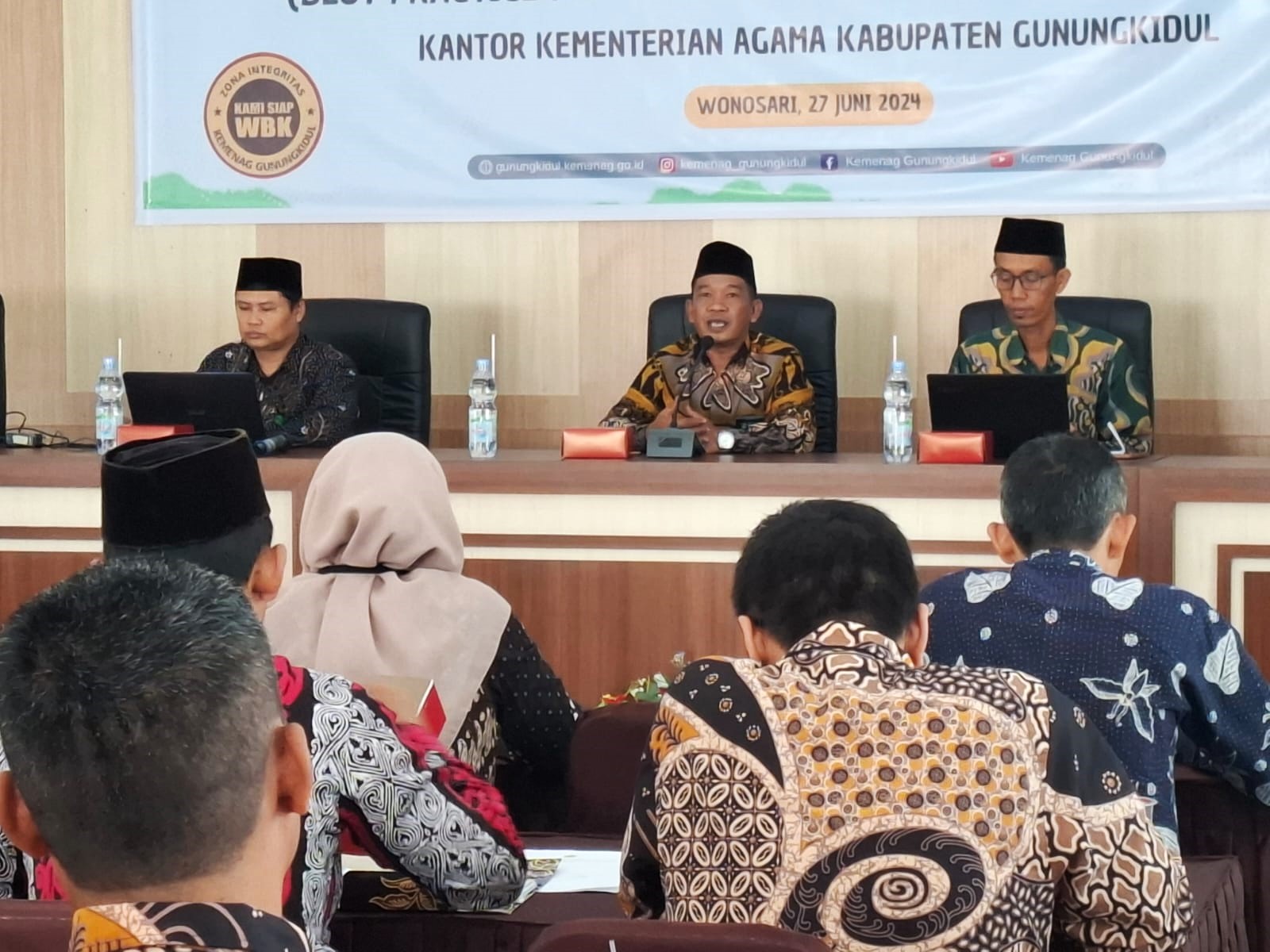 Wujudkan ZI WBK, Kemenag Gunungkidul Adakan Best Practice Pembangunan ZI WBK