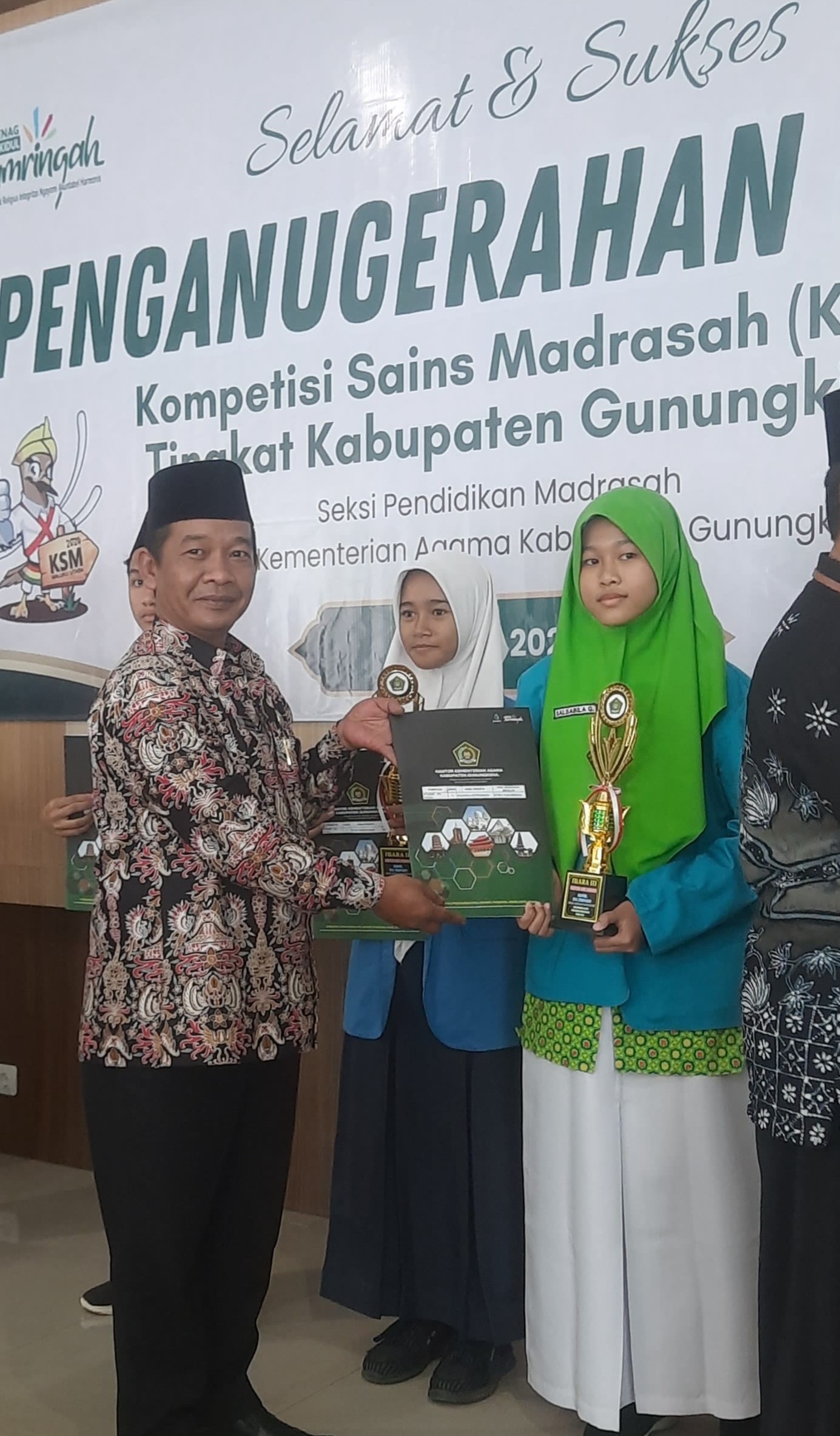 Siswa MTs Negeri 5 Gunungkidul Juara III KSM Bidang Studi IPA Terintegrasi Tingkat Kabupaten Gunungkidul