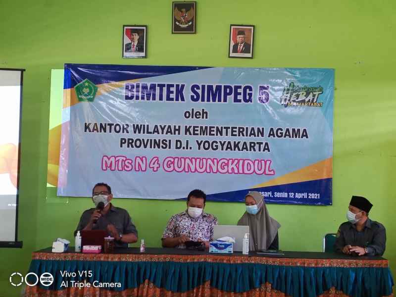 Bimtek Simpeg 5 Awal Digitaisasi MTsN 4 Gunungkidul