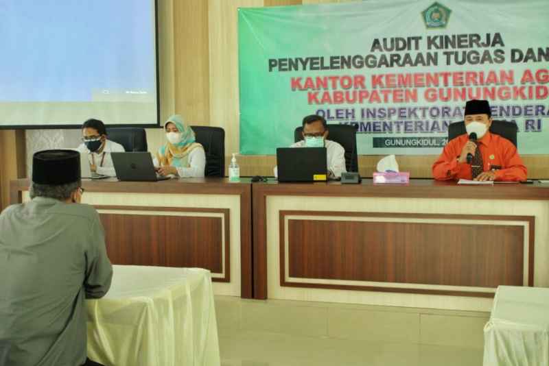 Menuju WBK, Kankemenag Gunungkidul Terima Audit Kinerja oleh Inspektorat Jenderal Kemenag RI