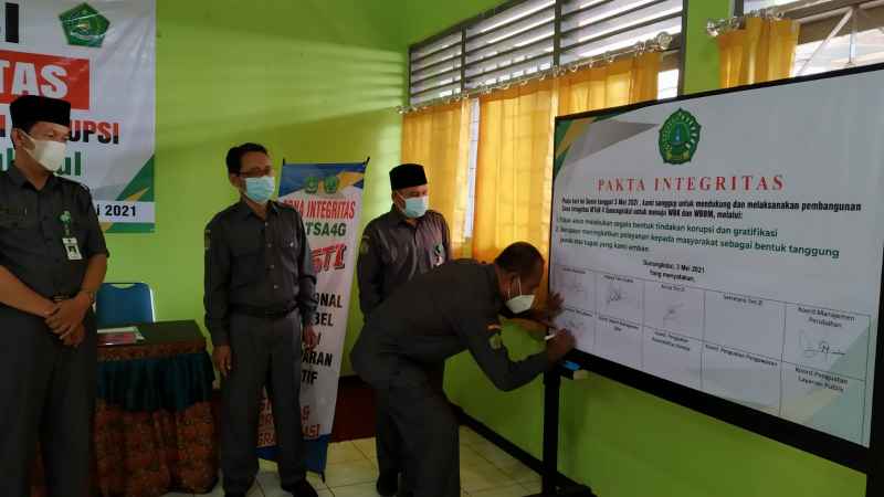 Deklarasi Zona Integritas di MTsN 4 Gunungkidul