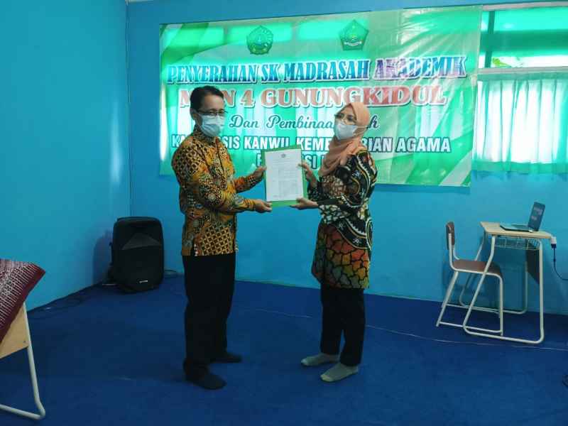 MTsN 4 Gunungkidul Resmi  Menjadi Madrasah Akademik