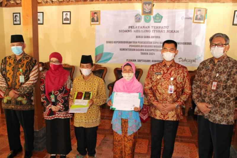 Bekerja sama dengan Dukcapil dan PA Wonosari, Kemenag Gunungkidul Adakan Pelayanan Terpadu Itsbat Nikah