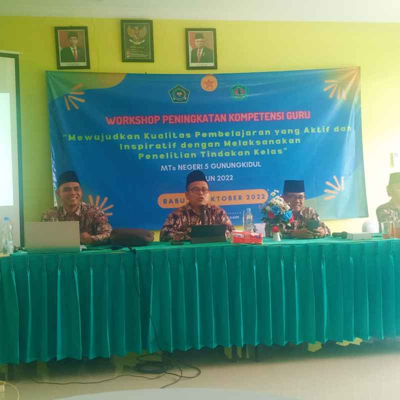 Lagi Mts Negeri 5 Gunungkidul Adakan Workshop Peningkatan Kompetensi Guru